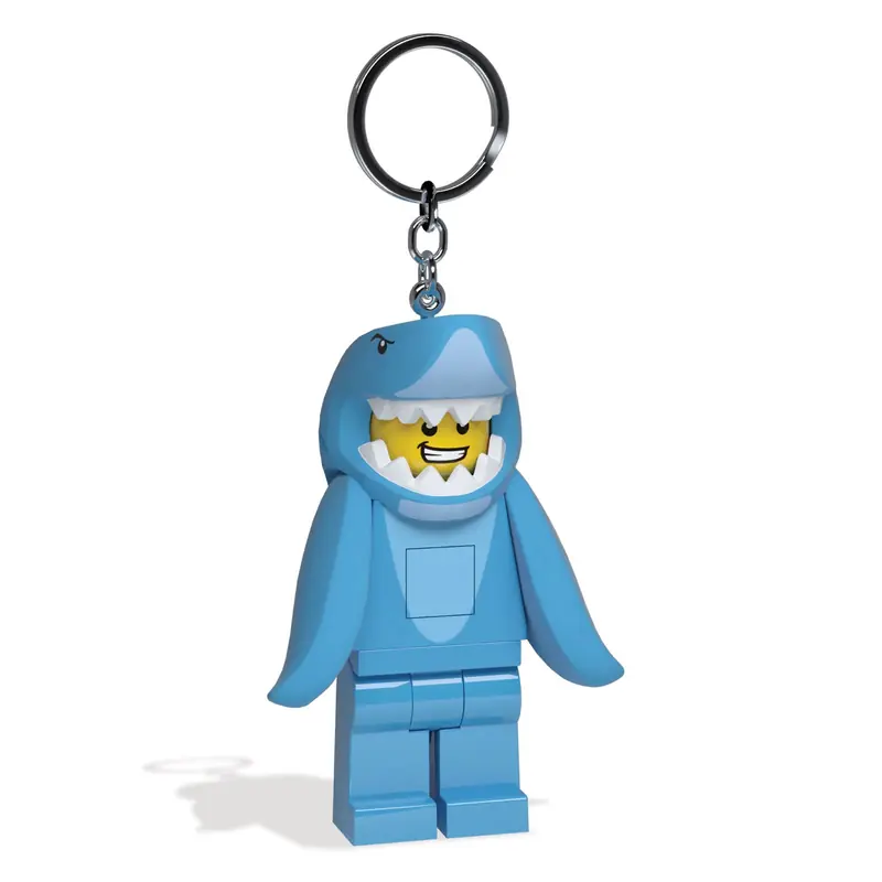 LEGO 5006848 Breloczek-latarka do kluczy w kształcie człowieka w stroju rekina