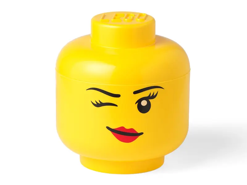 LEGO 5006956 Duży pojemnik w kształcie głowy mrugającej minifigurki