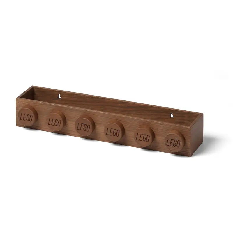 LEGO 5007108 Drewniana półka na książki — ciemny dąb