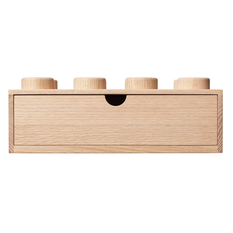 LEGO 5007111 Wooden Desk Drawer 2 x 4 (Light Oak)