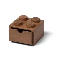 LEGO 5007115 Wooden Desk Drawer 2 x 2 (Dark Oak)