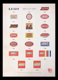 LEGO 5007504 Vintage LEGO Logo Poster