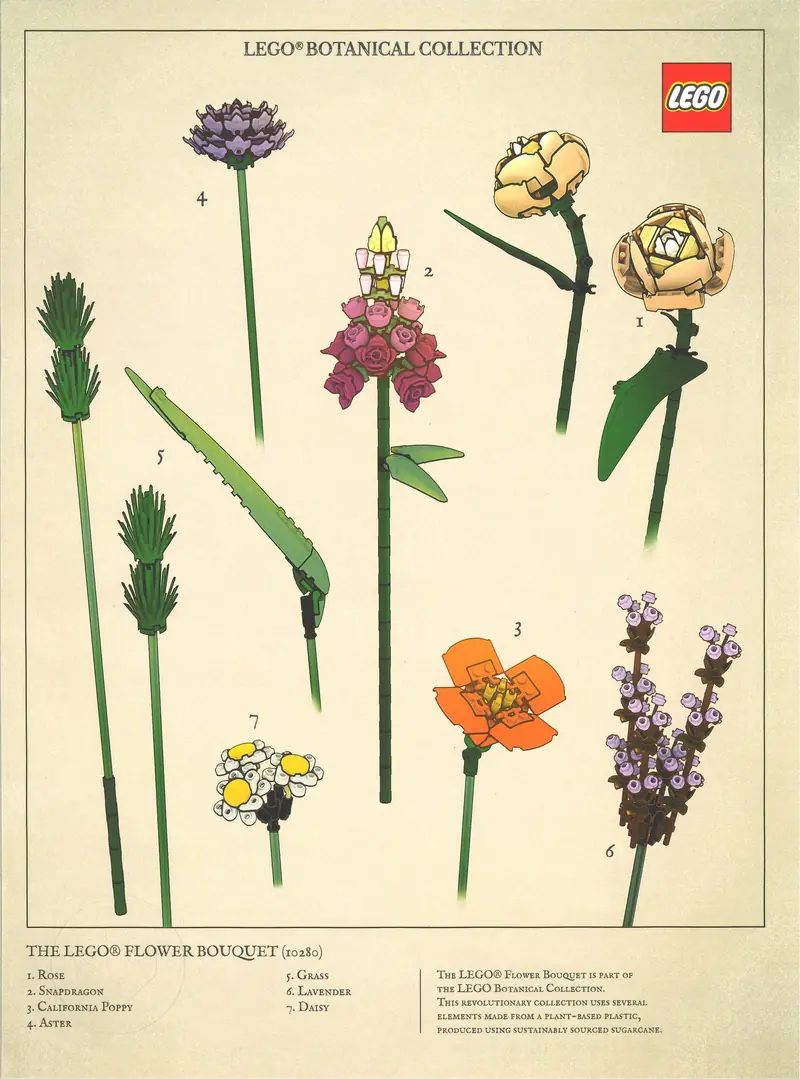 LEGO 5007798 Botanical Collection Art Print – Bouquet