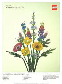 LEGO 5007799 Botanical Collection Art Print – Wildflower Bouquet