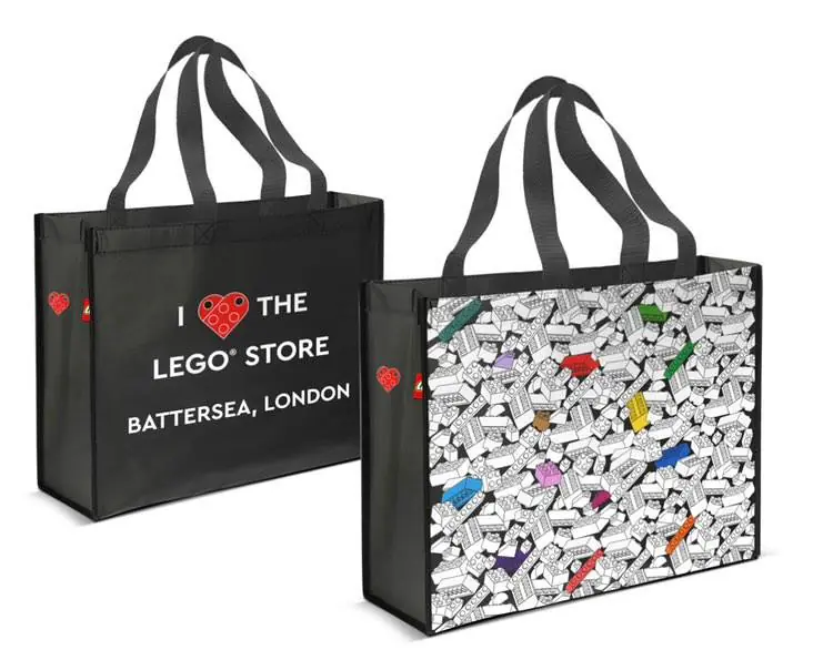 LEGO 5007815 I [Heart] The LEGO Store Battersea, London Tote Bag