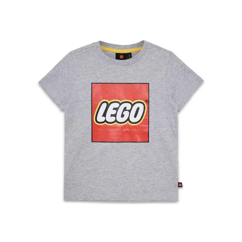 LEGO 5009092 Dziecięca koszulka z krótkim rękawem i logo — szary melanż