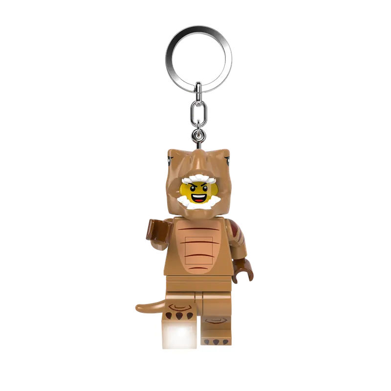 LEGO 5009480 Breloczek-latarka z miłośnikiem tyranozaurów w przebraniu