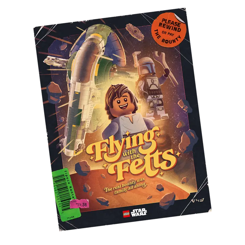 LEGO 5009512 "Flying with the Fetts" by Joe Hogan Poster
