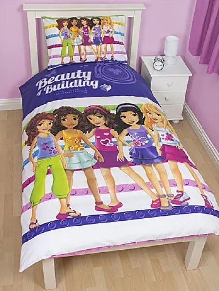 LEGO 5055285336523 Friends Beauty of Building Duvet Set