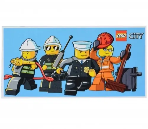 LEGO 5055285346461 City Minifigs Towel