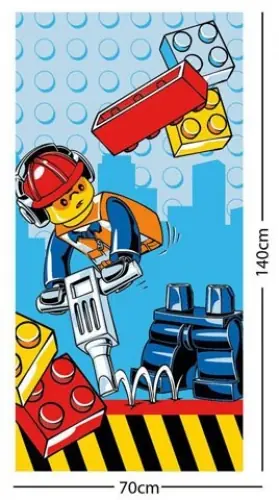 LEGO 5055285389574 City Construction Beach Towel