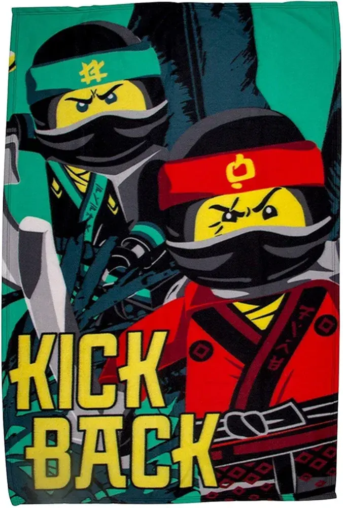 LEGO 5055285409807 The LEGO Ninjago Movie Kick Back Fleece Blanket