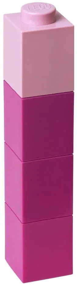 LEGO 5711938023669 Square Drinking Bottle (Pink)