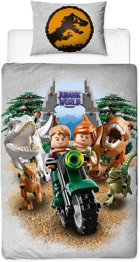 LEGO 5902729043274 Jurassic World Duvet Set
