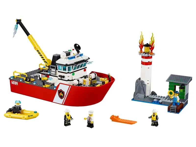 LEGO 60109 Łódź strażacka