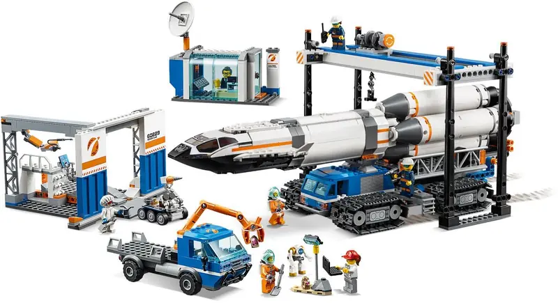 LEGO 60229 Transport i montaż rakiety zdjęcie 3
