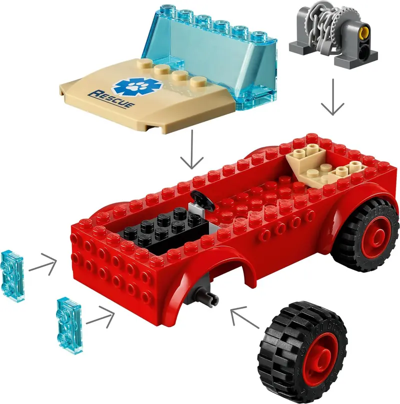 LEGO 60301 Terenówka ratowników dzikich zwierząt zdjęcie 4
