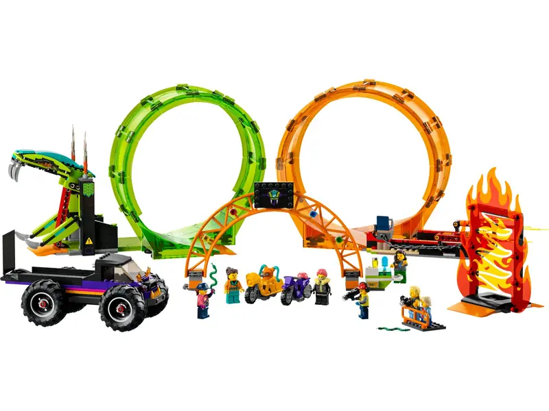 LEGO 60339 Kaskaderska arena z dwoma pętlami