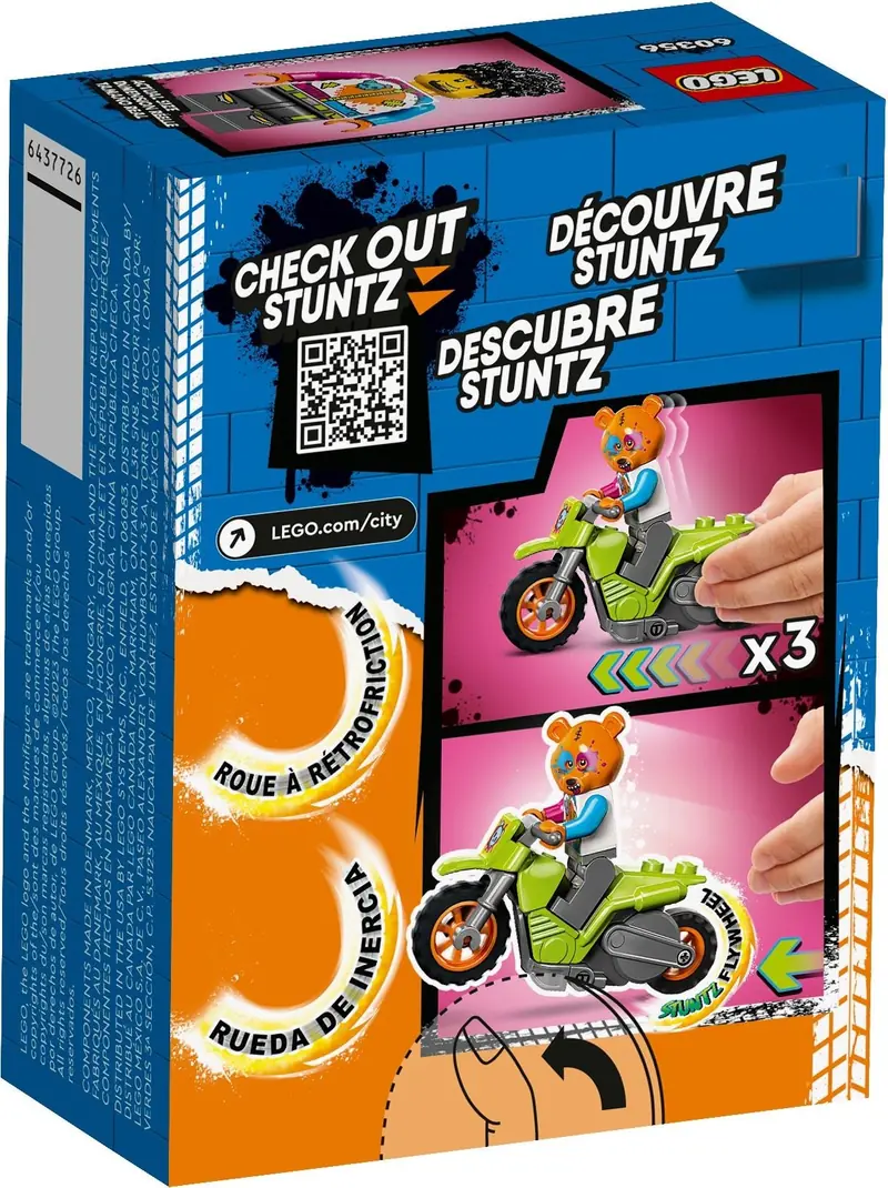 LEGO 60356 Motocykl kaskaderski z niedźwiedziem zdjęcie 4