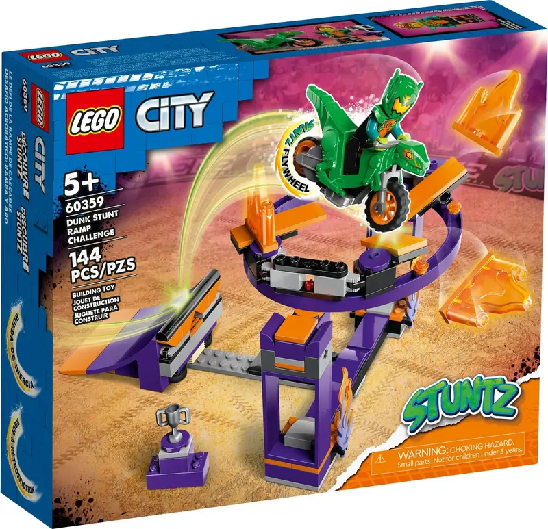 LEGO 60359 Wyzwanie kaskaderskie – rampa z kołem do przeskakiwania zdjęcie 5