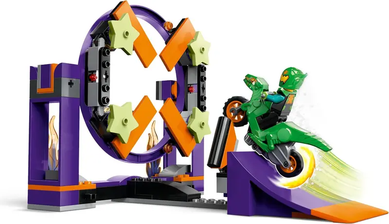 LEGO 60359 Wyzwanie kaskaderskie – rampa z kołem do przeskakiwania zdjęcie 4