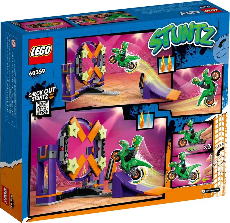 LEGO 60359 Wyzwanie kaskaderskie – rampa z kołem do przeskakiwania zdjęcie 6