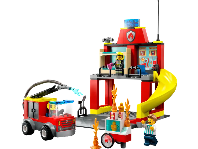 LEGO 60375 Remiza strażacka i wóz strażacki