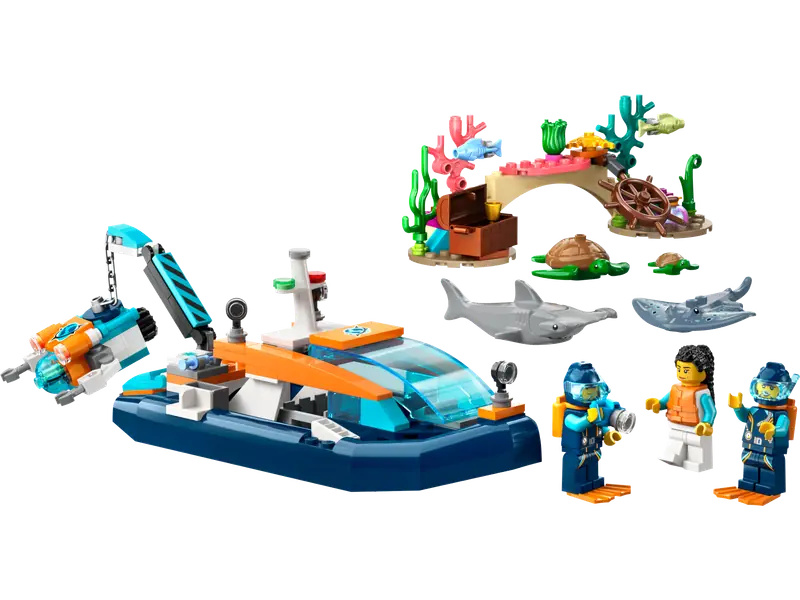 LEGO 60377 Łódź do nurkowania badacza
