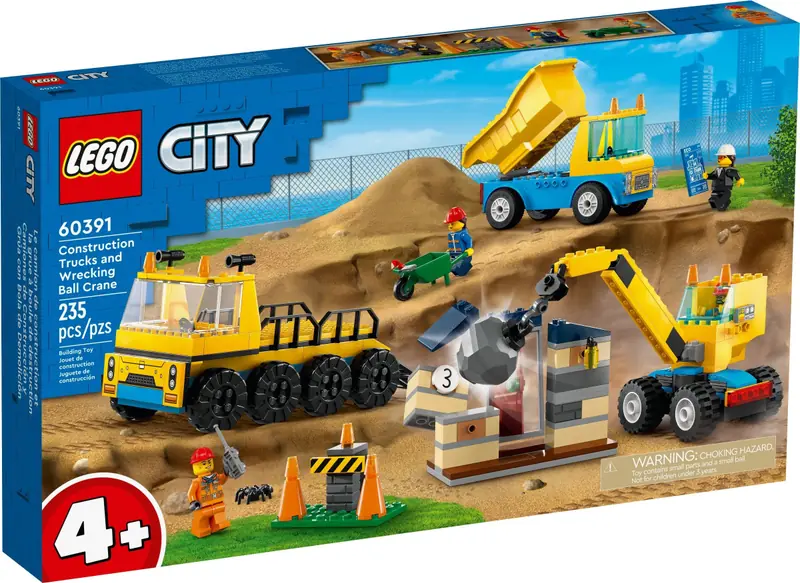 LEGO 60391 Ciężarówki i dźwig z kulą wyburzeniową zdjęcie 4