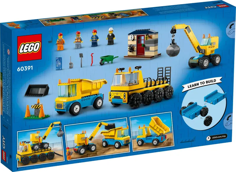 LEGO 60391 Ciężarówki i dźwig z kulą wyburzeniową zdjęcie 5