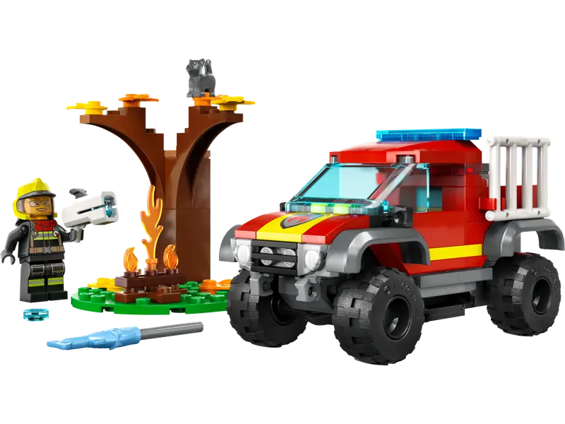 LEGO 60393 Wóz strażacki 4x4 – misja ratunkowa