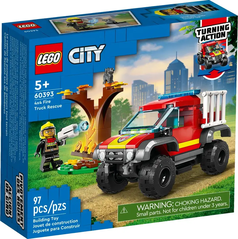 LEGO 60393 Wóz strażacki 4x4 – misja ratunkowa zdjęcie 2