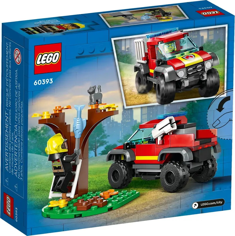 LEGO 60393 Wóz strażacki 4x4 – misja ratunkowa zdjęcie 6