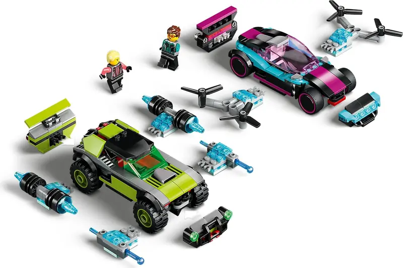 LEGO 60396 Podrasowane samochody wyścigowe zdjęcie 4