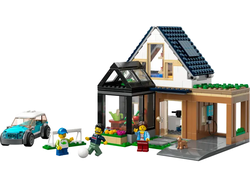 LEGO 60398 Domek rodzinny i samochód elektryczny