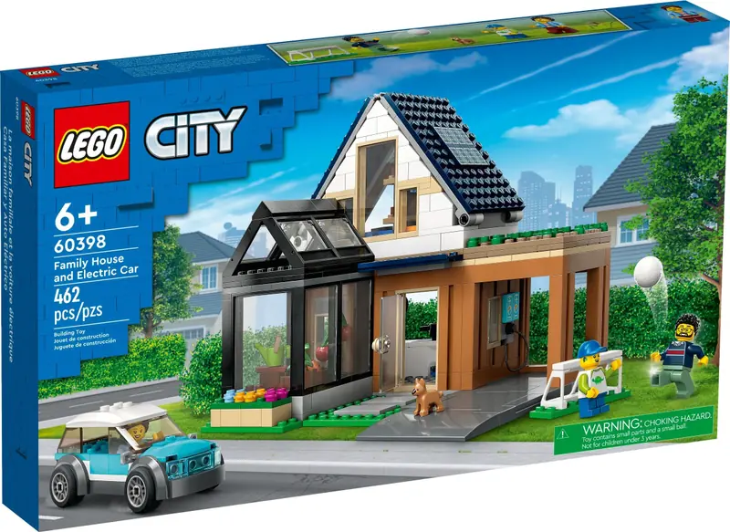 LEGO 60398 Domek rodzinny i samochód elektryczny zdjęcie 2