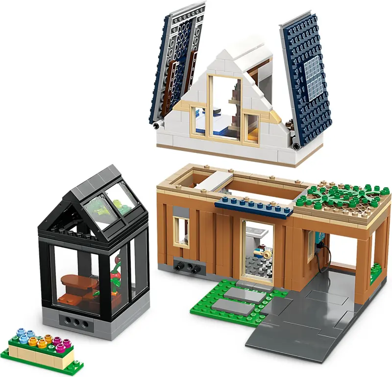LEGO 60398 Domek rodzinny i samochód elektryczny zdjęcie 4