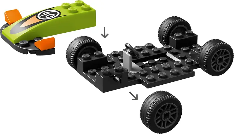 LEGO 60399 Zielony samochód wyścigowy zdjęcie 4
