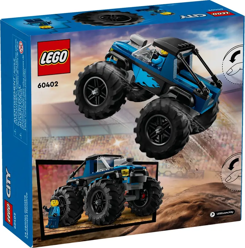 LEGO 60402 Niebieski monster truck zdjęcie 5