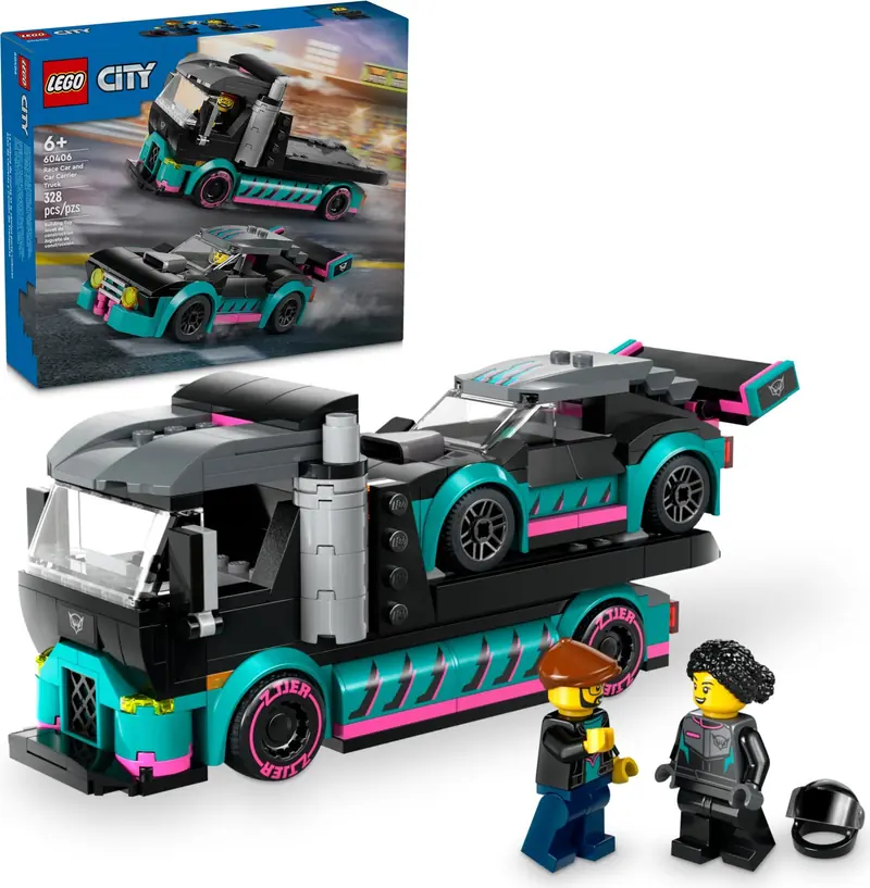 LEGO 60406 Samochód wyścigowy i laweta zdjęcie 2