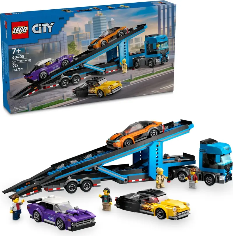 LEGO 60408 Laweta z samochodami sportowymi zdjęcie 7