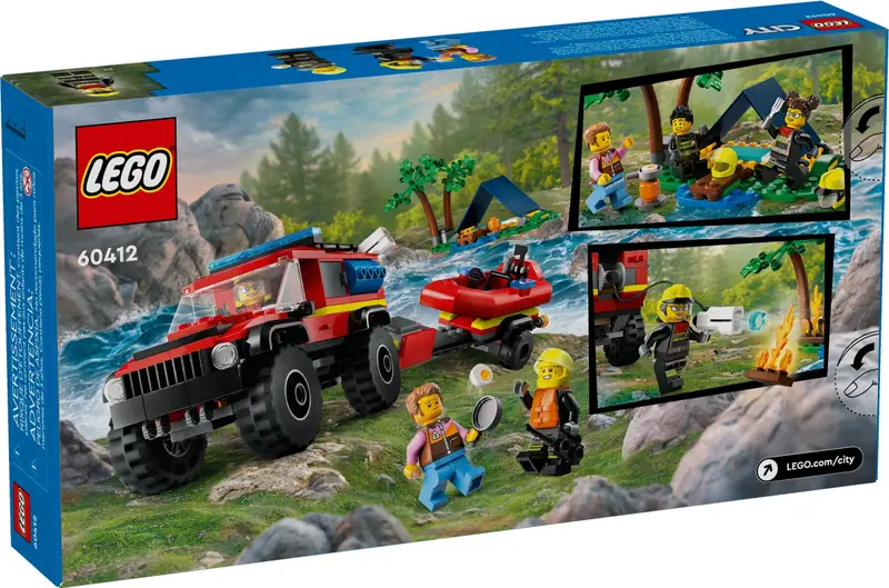 LEGO 60412 Terenowy wóz strażacki z łodzią ratunkową zdjęcie 6