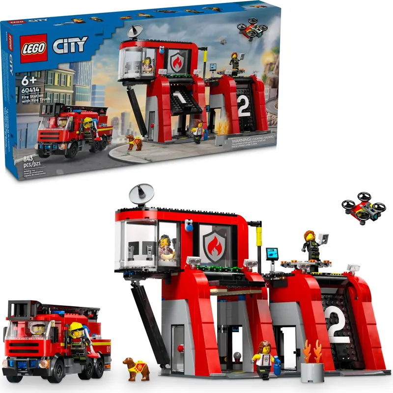 LEGO 60414 Remiza strażacka z wozem strażackim zdjęcie 2
