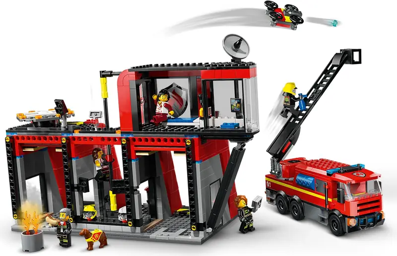 LEGO 60414 Remiza strażacka z wozem strażackim zdjęcie 3