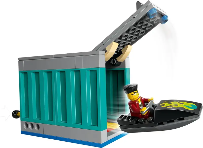 LEGO 60417 Policyjna motorówka i kryjówka złodziejaszków zdjęcie 4