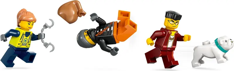 LEGO 60417 Policyjna motorówka i kryjówka złodziejaszków zdjęcie 6