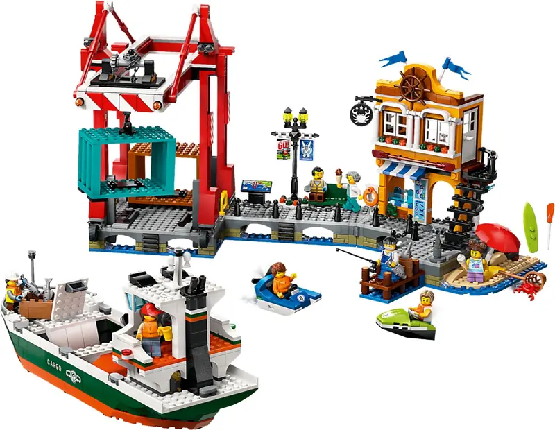 LEGO 60422 Nadmorski port ze statkiem towarowym zdjęcie 2