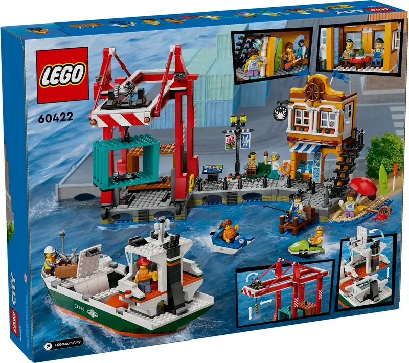 LEGO 60422 Nadmorski port ze statkiem towarowym zdjęcie 6