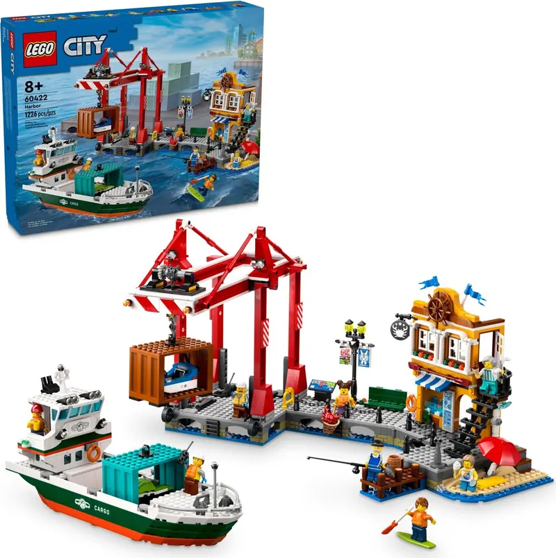 LEGO 60422 Nadmorski port ze statkiem towarowym zdjęcie 7