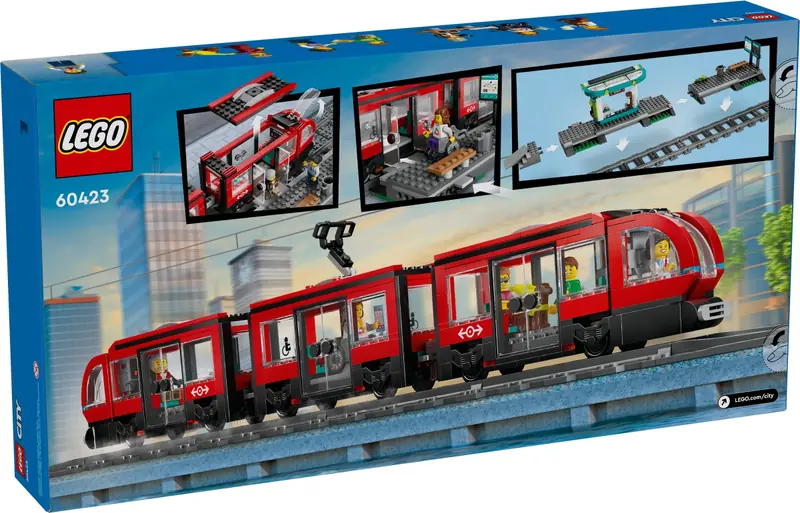 LEGO 60423 Tramwaj miejski ze stacją zdjęcie 3